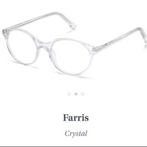 NWOT: Warby Parker Farris in Crystal